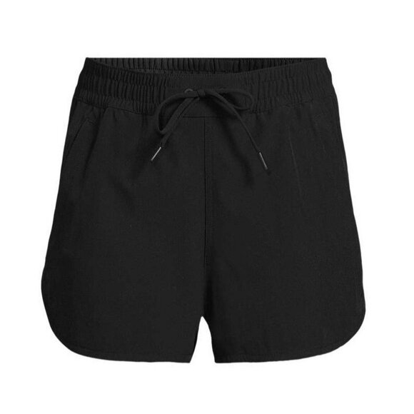 Lands' End Size 2X 22W Black Hybrid Swim Shorts w Brief Liner & 20" Outseam - Picture 3 of 6